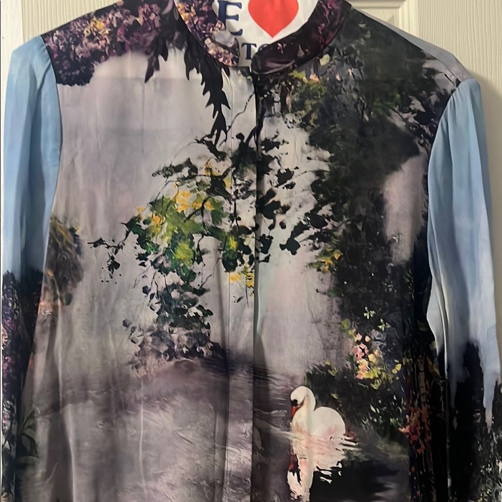 Elegant Multicolor Nature Print Men's Shirt